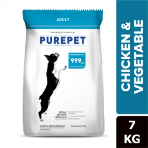 Purepet Chicken & Vegetable Adult Dog Dry Food 7 Kgs