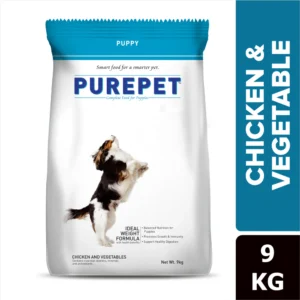 Purepet Chicken & Vegetable Puppy Dog Dry Food 9 Kgs